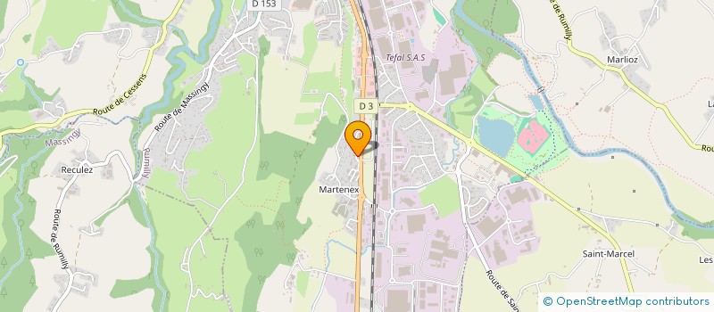 localisation de l'entreprise MADAME CELINE LAMOUILLE  RUMILLY