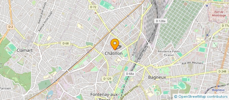 localisation de l'entreprise MADAME CELINE LANA à CHATILLON