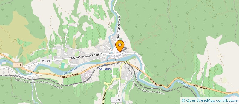 localisation de l'entreprise MADAME CELINE LANGLOIS  SAILLANS