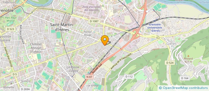 localisation de l'entreprise MADAME CELINE LANNE  SAINT-MARTIN-D'HERES