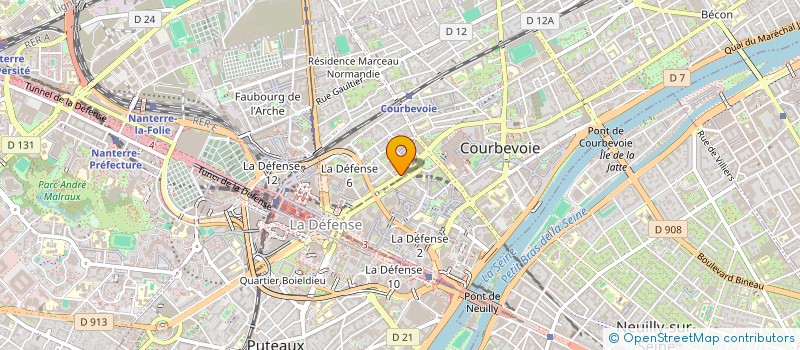 localisation de l'entreprise MADAME CELINE LAOUENNAN à COURBEVOIE
