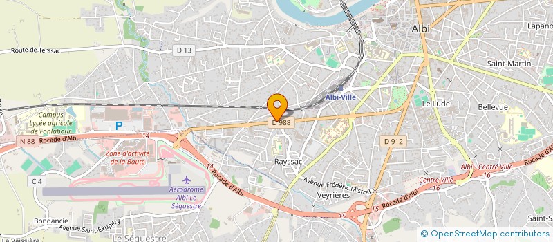 localisation de l'entreprise MADAME CELINE LAPLANCHE à ALBI