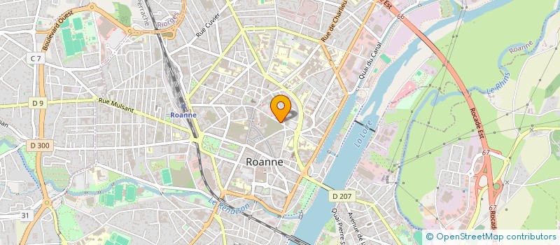 localisation de l'entreprise MADAME CELINE LAPORTE  ROANNE