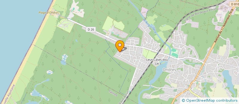 localisation de l'entreprise MADAME CELINE LARCEBAL  ONDRES