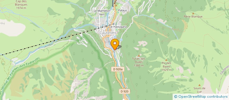 localisation de l'entreprise MADAME CELINE LARGE  CAUTERETS