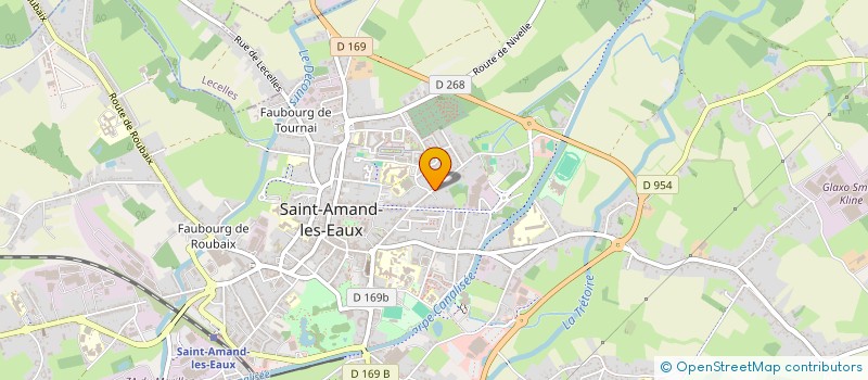 localisation de l'entreprise MADAME CELINE LARGILLIERE  SAINT-AMAND-LES-EAUX