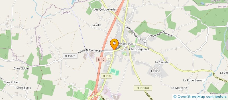 localisation de l'entreprise MADAME CELINE LAROCHE  CHEVANCEAUX