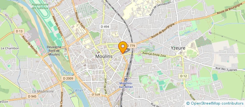 localisation de l'entreprise MADAME CELINE LARVARON  MOULINS