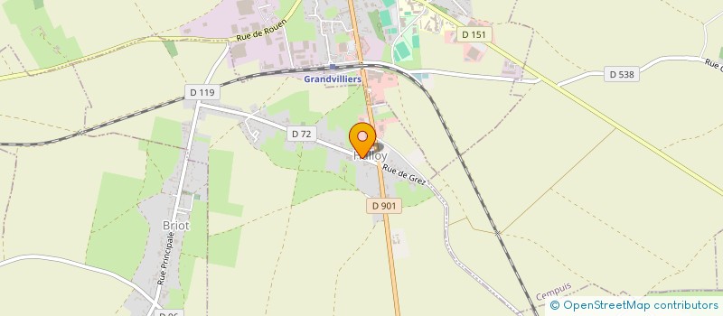 localisation de l'entreprise MADAME CELINE LARVOR  HALLOY