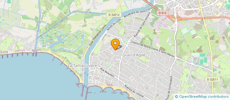 localisation de l'entreprise MADAME CELINE LASHERMES à AGDE