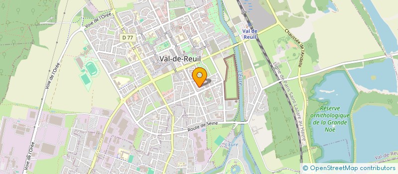 localisation de l'entreprise MADAME CELINE LAUDREL à VAL-DE-REUIL