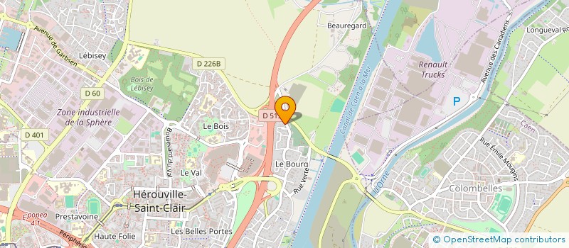 localisation de l'entreprise MADAME CELINE LAUER  HEROUVILLE-SAINT-CLAIR