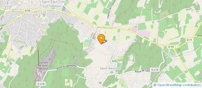 localisation de l'entreprise MADAME CELINE LAURENT à SAINT-RESTITUT