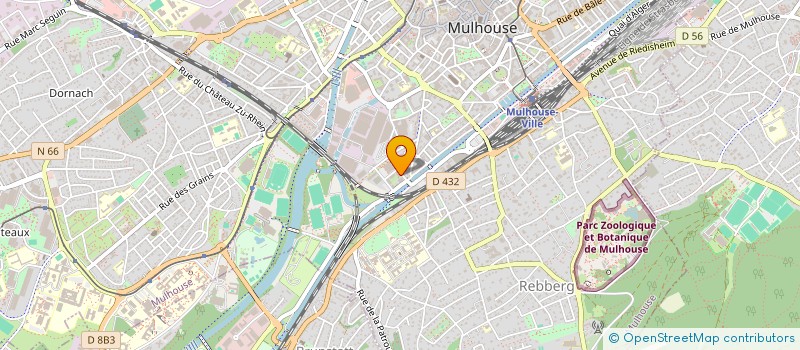 localisation de l'entreprise MADAME CELINE LAURENT à MULHOUSE