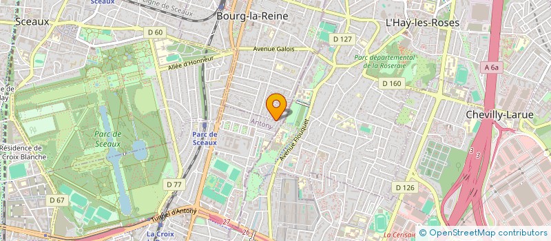 localisation de l'entreprise MADAME CELINE LAURENT à ANTONY