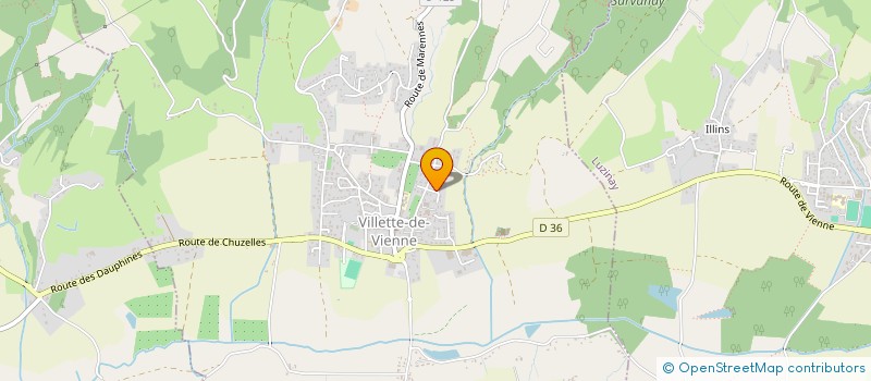 localisation de l'entreprise MADAME CELINE LAVAL  VILLETTE-DE-VIENNE