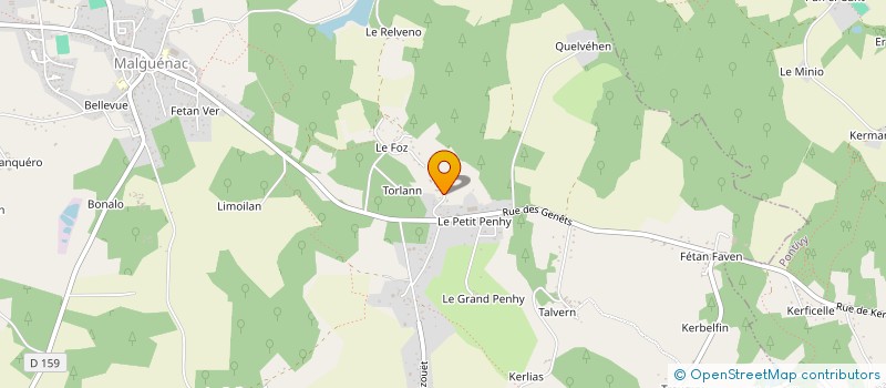 localisation de l'entreprise MADAME CELINE LAVENU  PONTIVY