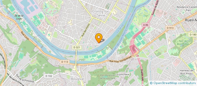 localisation de l'entreprise MADAME CELINE LAZAREGUE  CROISSY-SUR-SEINE