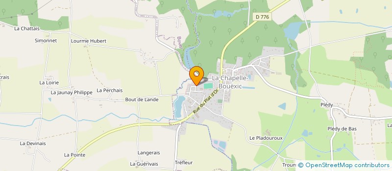 localisation de l'entreprise MADAME CELINE LAZARO  LA CHAPELLE-BOUEXIC