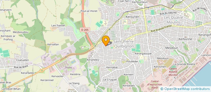 localisation de l'entreprise MADAME CELINE LE BARS à BREST