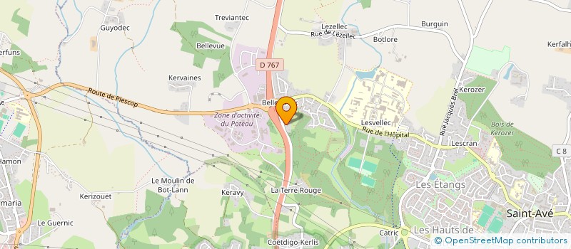 localisation de l'entreprise MADAME CELINE LE CUILLIER  LANDAUL