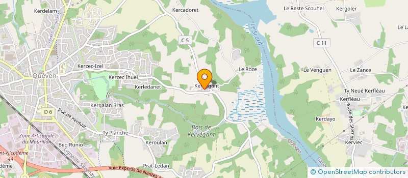 localisation de l'entreprise MADAME CELINE LE DIODIC  QUEVEN