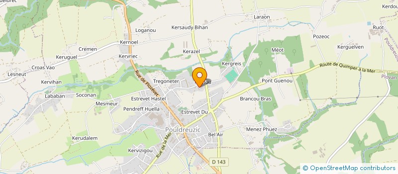 localisation de l'entreprise MADAME CELINE LE FLOCH  POULDREUZIC