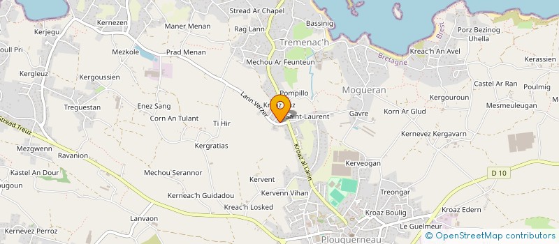 localisation de l'entreprise MADAME CELINE LE GALL  LANNILIS