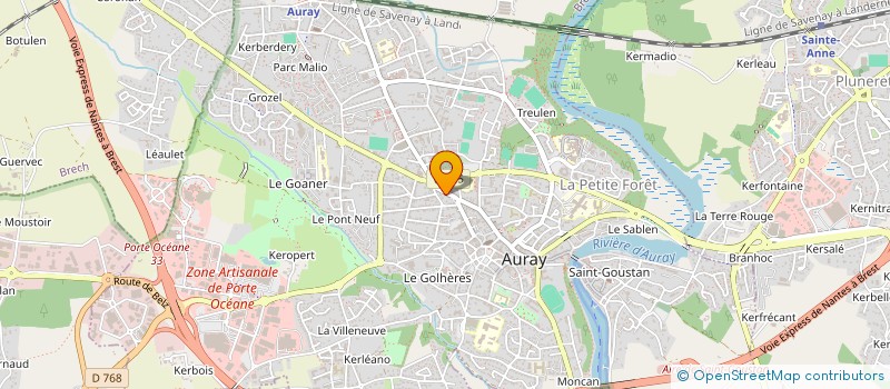 localisation de l'entreprise MADAME CELINE LE GARREC à AURAY