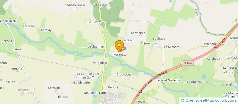 localisation de l'entreprise MADAME CELINE LE LUHERNE à ELVEN