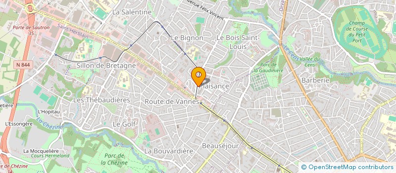 localisation de l'entreprise MADAME CELINE LE QUINTREC à ORVAULT