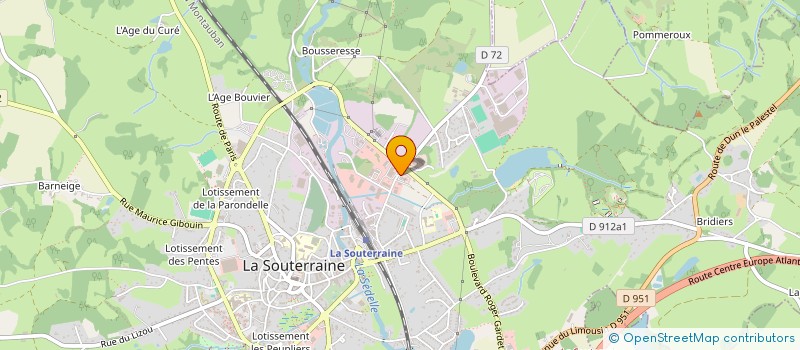 localisation de l'entreprise MADAME CELINE LE TALLEC à LA SOUTERRAINE
