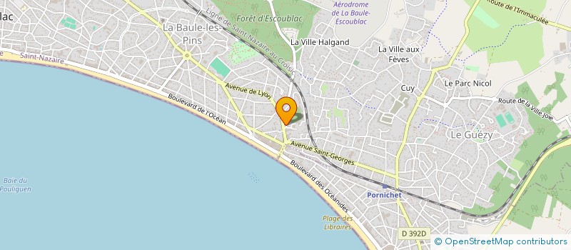 localisation de l'entreprise MADAME CELINE LEBAUDY  LA BAULE-ESCOUBLAC