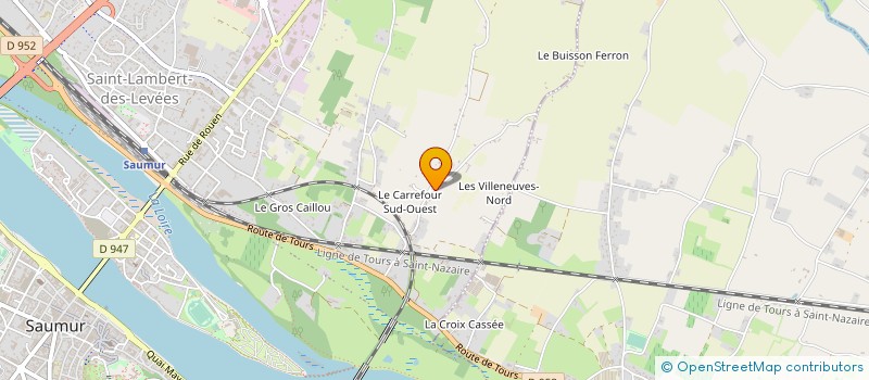 localisation de l'entreprise MADAME CELINE LEBEAU  SAUMUR