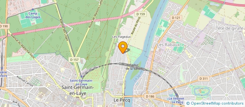 localisation de l'entreprise MADAME CELINE LEBLANC  LE MESNIL-LE-ROI