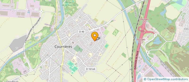 localisation de l'entreprise MADAME CELINE LEBLANC à COURRIERES