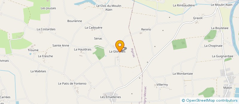 localisation de l'entreprise MADAME CELINE LEBLANC  PIPRIAC