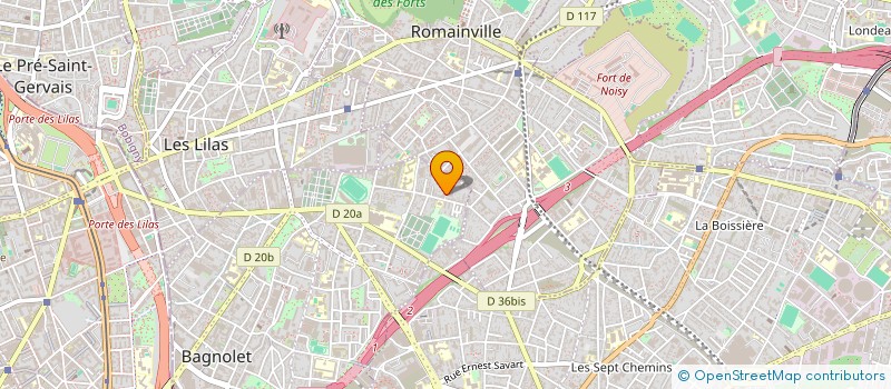 localisation de l'entreprise MADAME CELINE LEBON à BAGNOLET