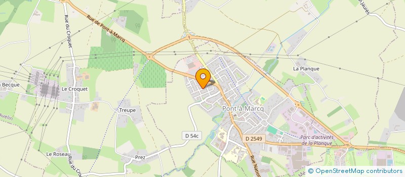 localisation de l'entreprise MADAME CELINE LEBORGNE  PONT-A-MARCQ