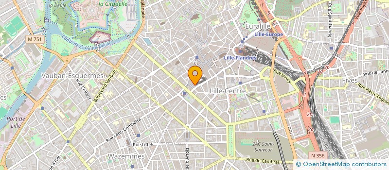 localisation de l'entreprise MADAME CELINE LEBOUT à LILLE