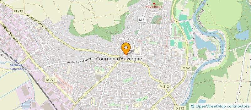 localisation de l'entreprise MADAME CELINE LEBRE  COURNON-D'AUVERGNE