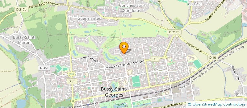 localisation de l'entreprise MADAME CELINE LEBRETON  BUSSY-SAINT-GEORGES