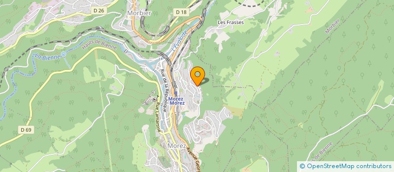 localisation de l'entreprise MADAME CELINE LEBRUN à HAUTS DE BIENNE