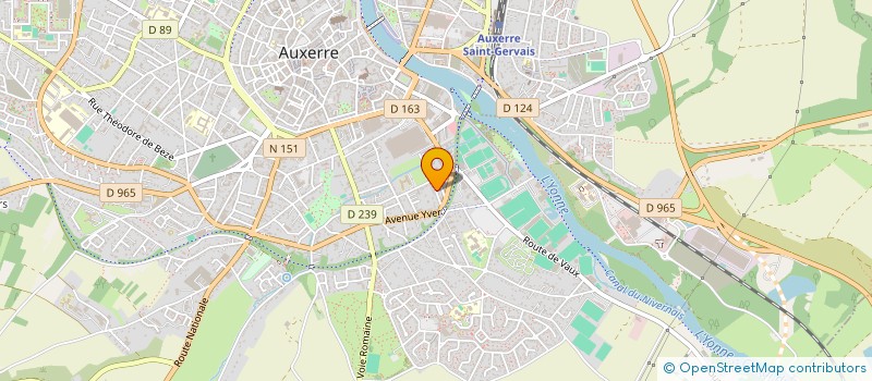 localisation de l'entreprise MADAME CELINE LEBRUN  AUXERRE