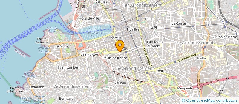 localisation de l'entreprise MADAME CELINE LEBRUN  MARSEILLE