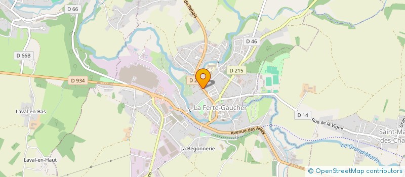 localisation de l'entreprise MADAME CELINE LECLAIRE  LA FERTE-GAUCHER