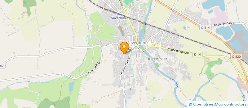 localisation de l'entreprise MADAME CELINE LECLERCQ à SAVERDUN