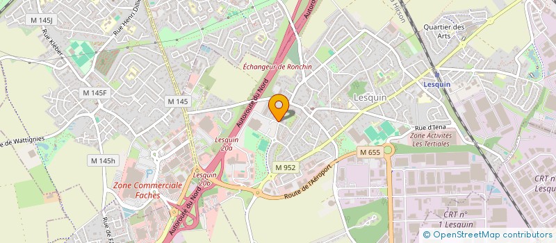 localisation de l'entreprise MADAME CELINE LECLERCQ à LESQUIN