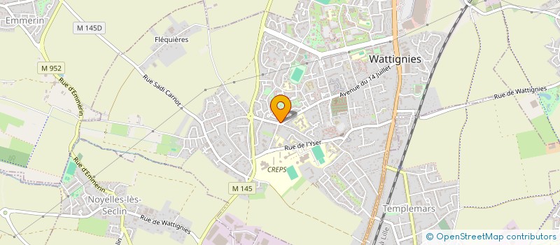 localisation de l'entreprise MADAME CELINE LECOCQ  WATTIGNIES