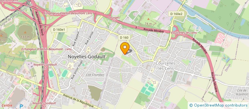 localisation de l'entreprise MADAME CELINE LECOCQ  COURCELLES-LES-LENS